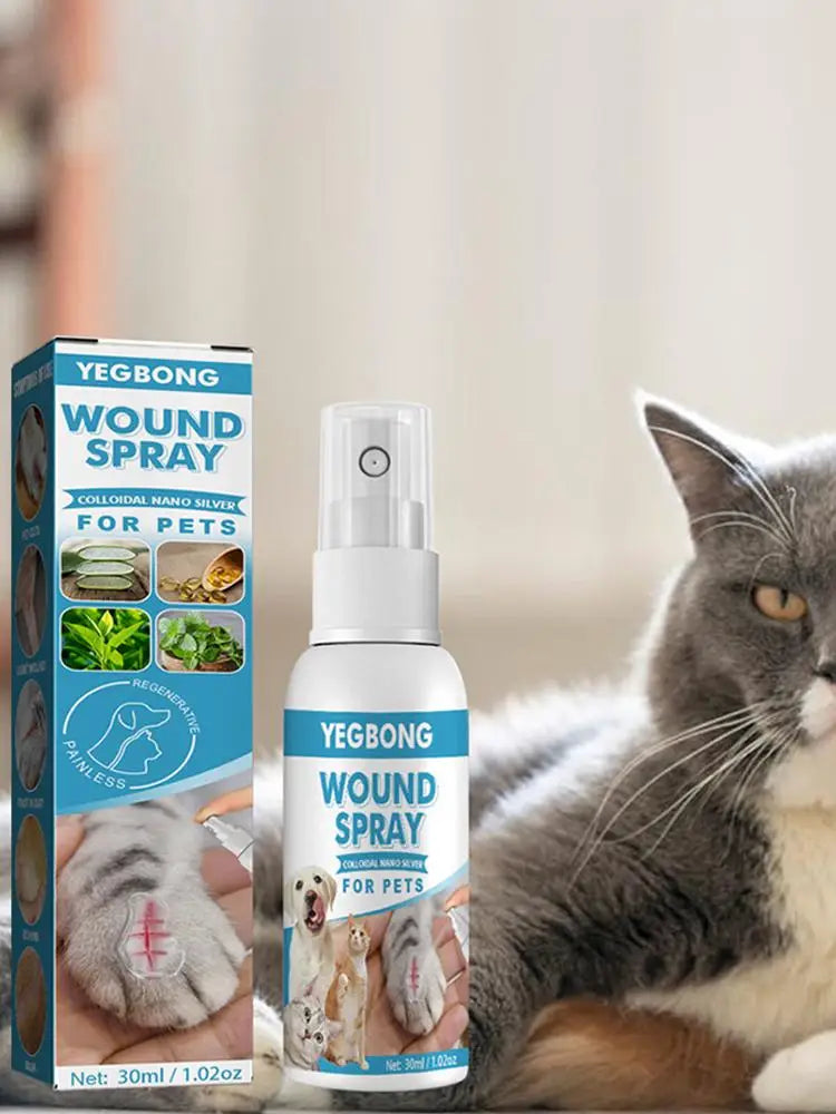 30ml Pets Anti-Itch Spray Pet Wound Spray Cats Dogs Skin Healthy Care Spray Pets Anti-Itch Treat Products For Sensitive Skin