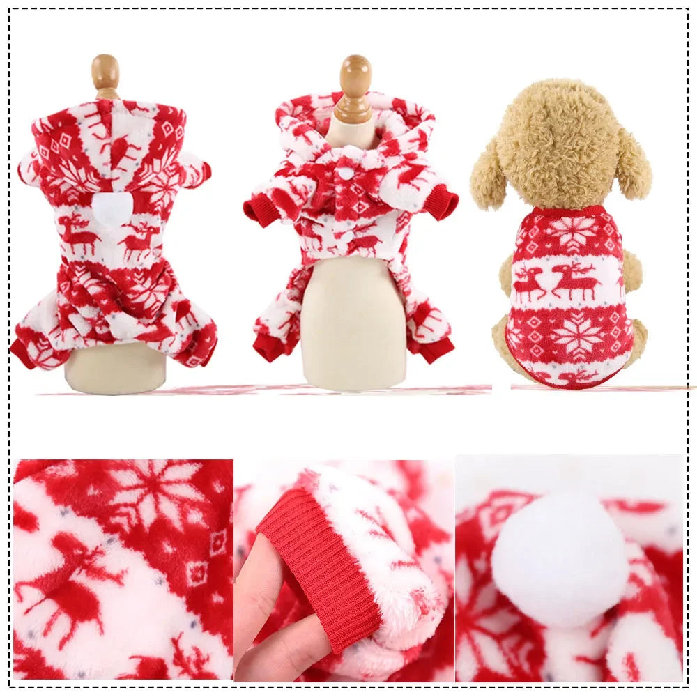 Christmas Pets Dressing Up Santa Funny Pet Clothes For Small Medium Large Dogs Winter Warm Dog Clothes Chihuahua Pug Yorkshire
