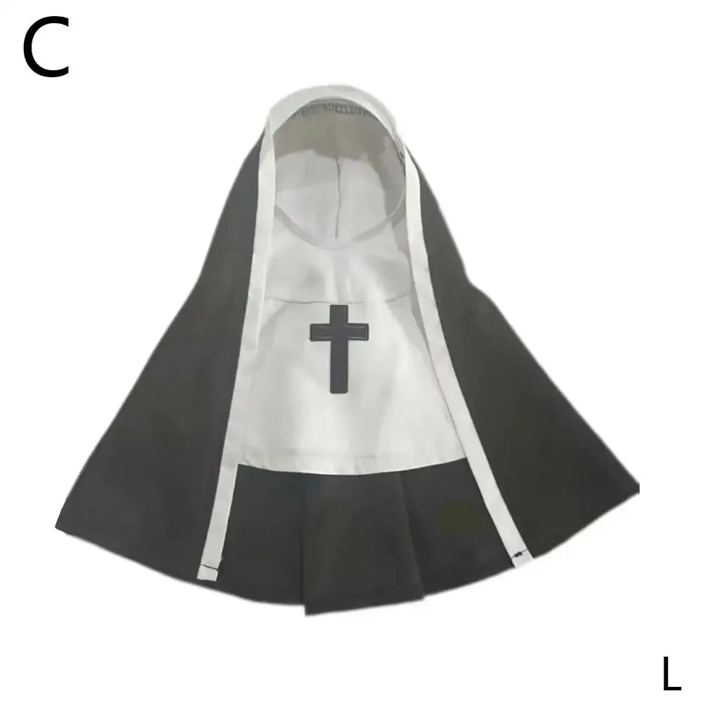 Pet Cat Halloween Costumes Nun Cloak For Small Pet Cosplay Dress Kawaii Pet Clothes Cat Kitten Puppy Funny Accessoties Gift F2A4