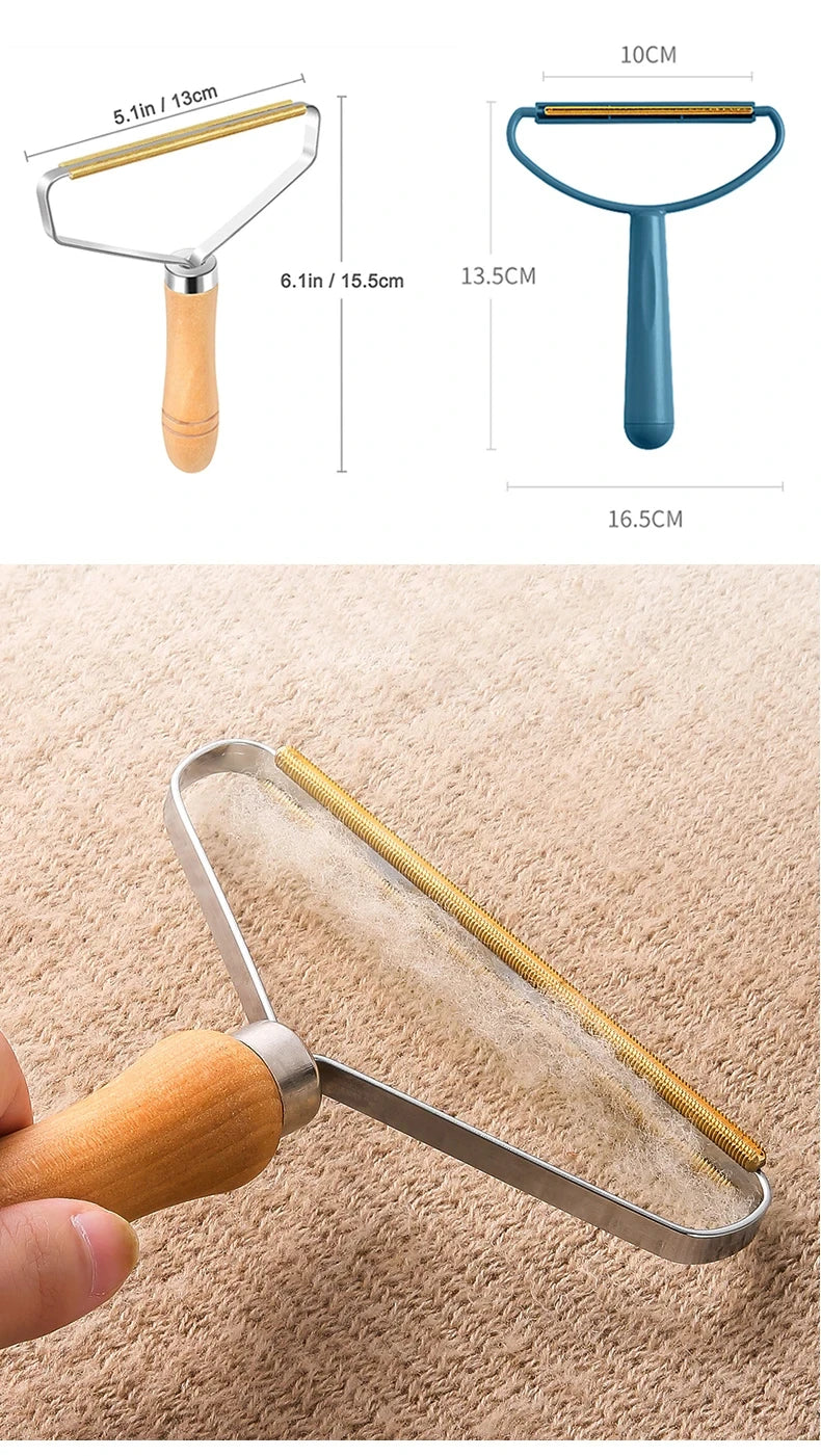 1pc Portable Lint Remover Carpet Wool Coat Clothes Manual Shaver Removal Scraper Cleaning Tool Pet Hair Remover Brush