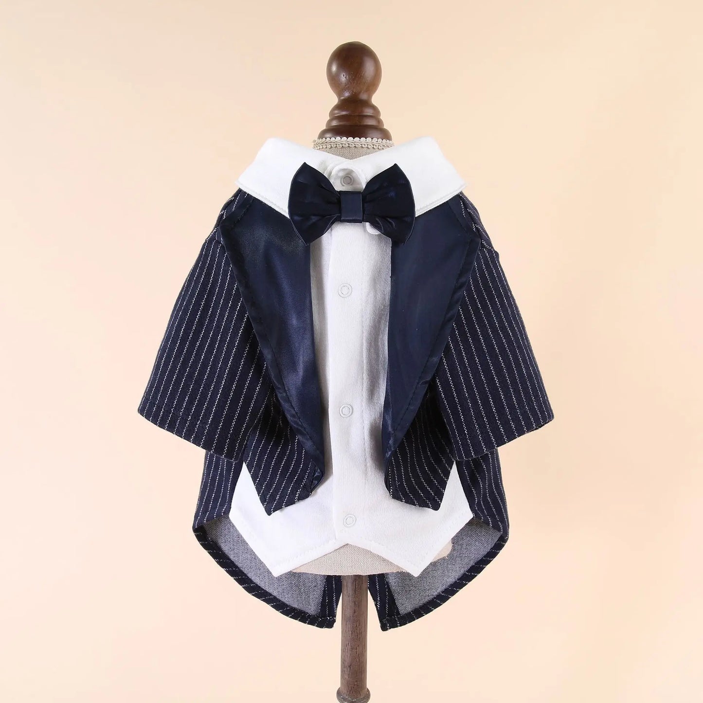 Dog Tuxedo Costume with Bow Tie, Pet Tuxedo Suit for Small Medium Dogs, Formal Party Wedding Shirt Clothes Cosplay Apparel