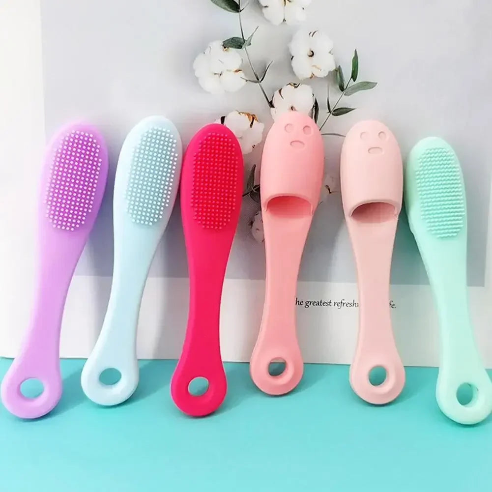 Dog Cat Finger Toothbrush Pet Soft Finger Nose Blackhead Cleaning Brush Silicone Dog Cat Wool Brush Pet Dog Accessorie