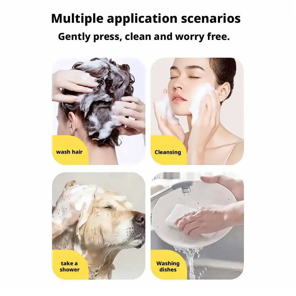 Cute Giraffe Dog Shower Gel Electric Foaming Machine IPX6 Waterproof Fully Automatic Soap Dispenser USB Charging Dog Bathing Hel
