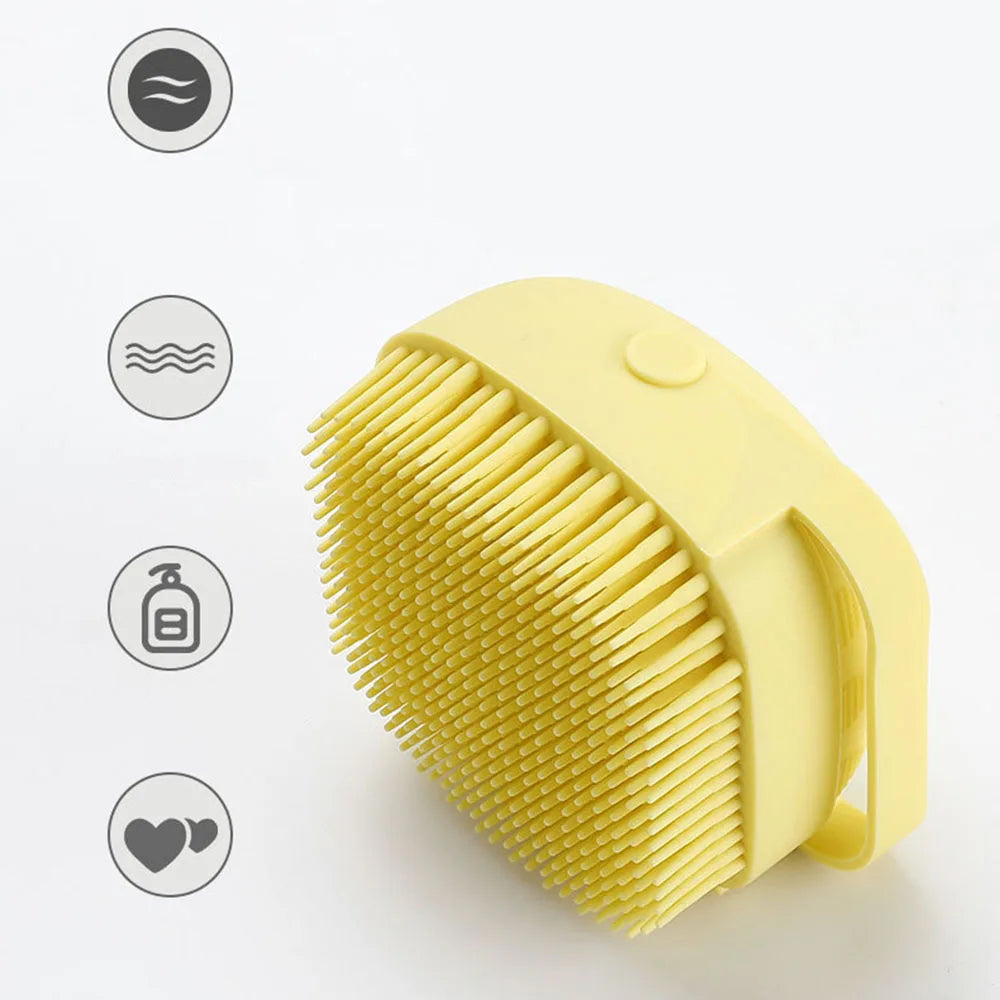 Pet Bath Brush Comfortable Super Soft Silicone Shampoo Massager Brush Comb for Dogs Cats Bathroom Dog Bath Brush Massage Gloves