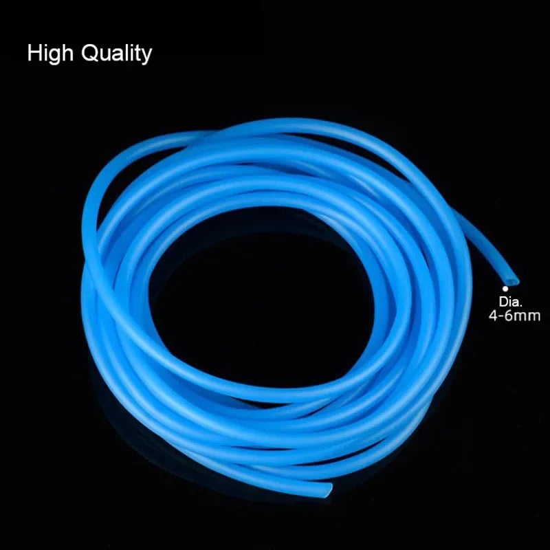 1m/3m/5m/10m/20m Aquarium Oxygen Pump Hose Air Bubble Stone Aquarium Fish Tank Pond Pump Tube 4*6mm Food Grade Material Tubes
