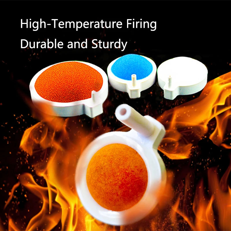 1Pcs 40/50mm Fish Tank Aquarium Air Stone Oxygen Aerator Increasing Air Bubble Pond Pump Hydroponic Oxygen Accessories Orange
