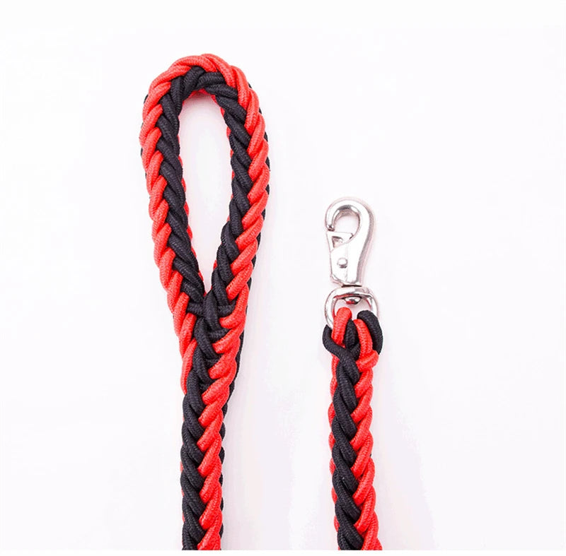 Durable Nylon Dog Collar Leash Set Traction Rope Medium Big Dog Walking Accessories Labrador Husky P-Chain Travel Pet Products