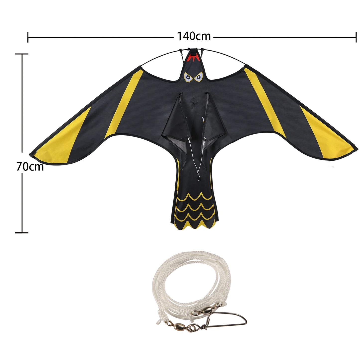 1Pcs Bird Repeller Flying Hawk Kite Scarecrow Decoration Outdoor Pest Control Repellents Garden Supplies