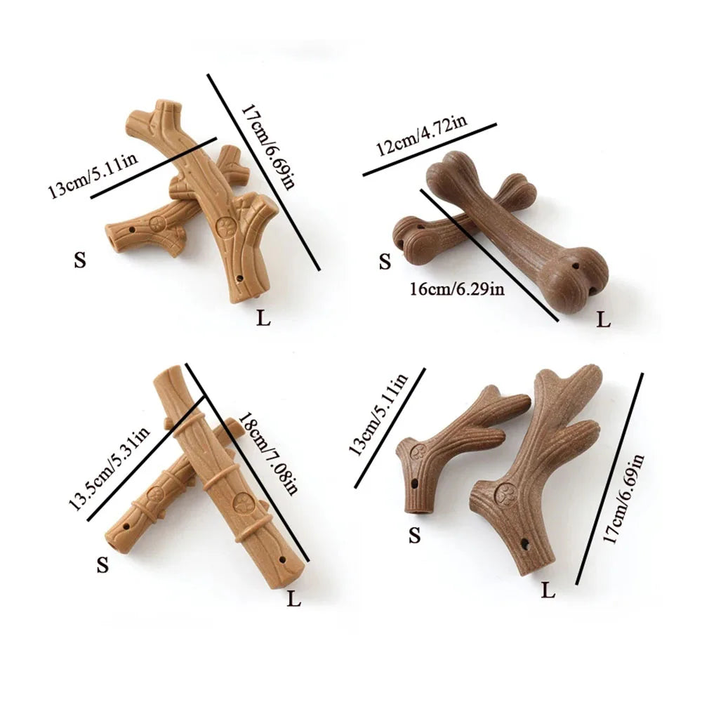Dog Chew Toys Molar Teeth Clean Stick Strong Durable Bite Resistant Wooden Dog Chew Bone Toy Interactive Puppy Toy Pet Supplies