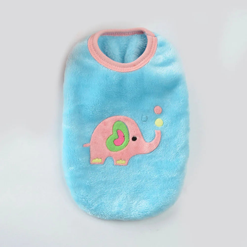 Guinea Pig Clothes Small Animal Rabbit Cat Warm Vest Cozy T-Shirt for Guinea Pig Ferret Bunny Kitten Chihuahua and Small Animals