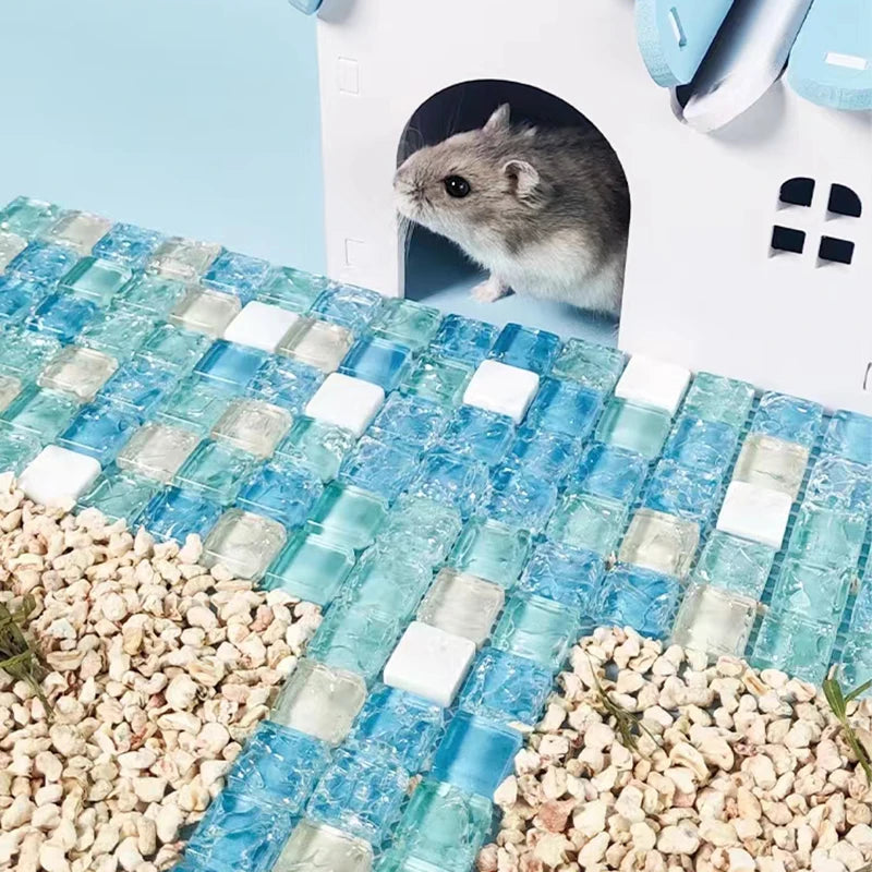 Small Pet Summer Cooling Pad Cool Mat Resin Cooler Beds for Chinchilla Guinea Pig Hamster Accessories High Quality