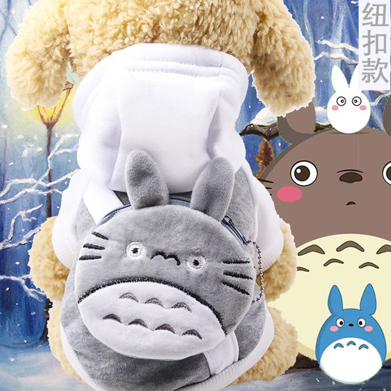 New Dog Clothes Autumn Winter Pet Products Pets Coats Soft Cotton Hoodies For Small Dogs Chihuahua Clothes Cartoon Pet Outfit