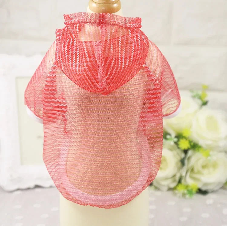 Ultra Thin Transparent Pet Dog Sun Protection Hoodie Clothes For Small Dogs Chihuahua Puppy Cat Summer Vest Shirt French Bulldog