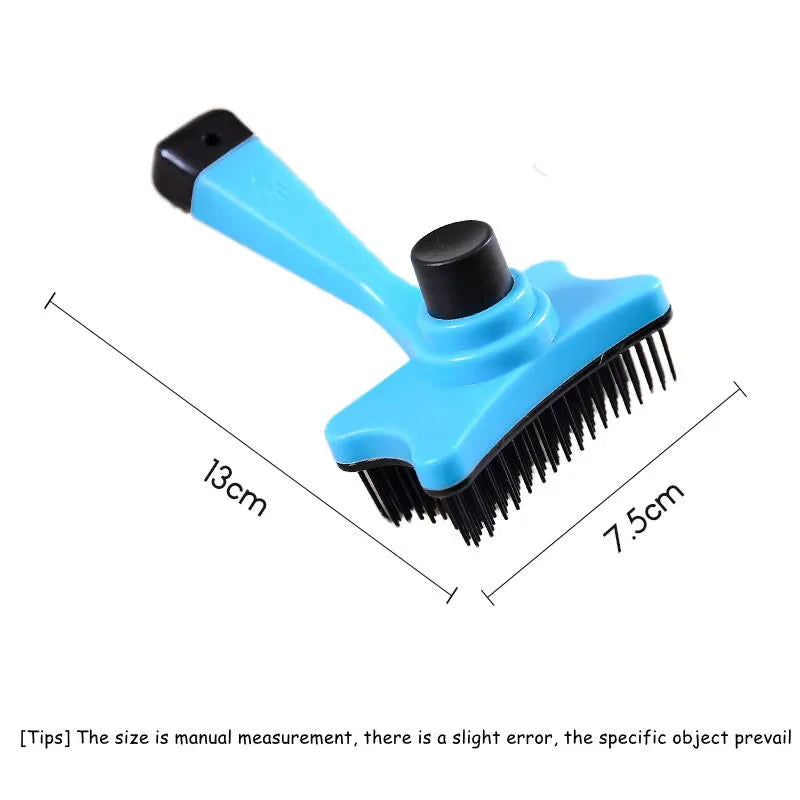 Dog Brush Cat Grooming Brush Self Cleaning Static Free Massage Comb Stable Thicker Bristles Pet Supplies To Remove Loose Fur