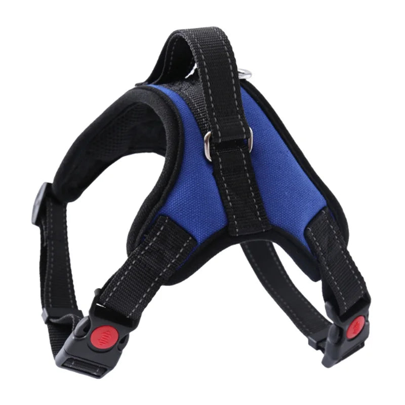 Small Medium Large Dog Harness Nylon Reflective Collar Vest Harnesses For Dogs Training Husky Alaskan Bulldog Breast-band Belt