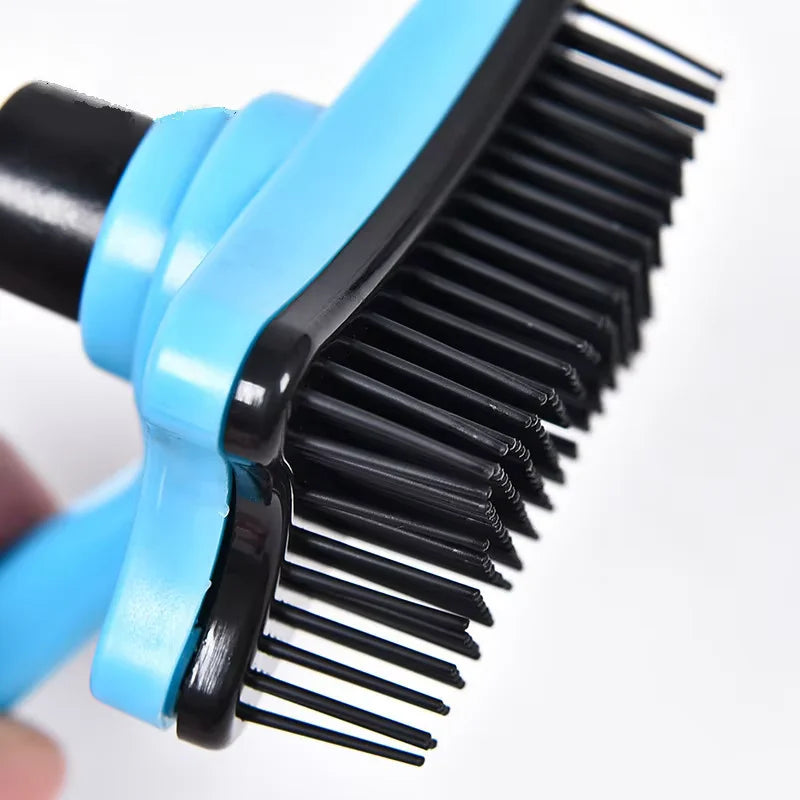 Dog Brush Cat Grooming Brush Self Cleaning Static Free Massage Comb Stable Thicker Bristles Pet Supplies To Remove Loose Fur