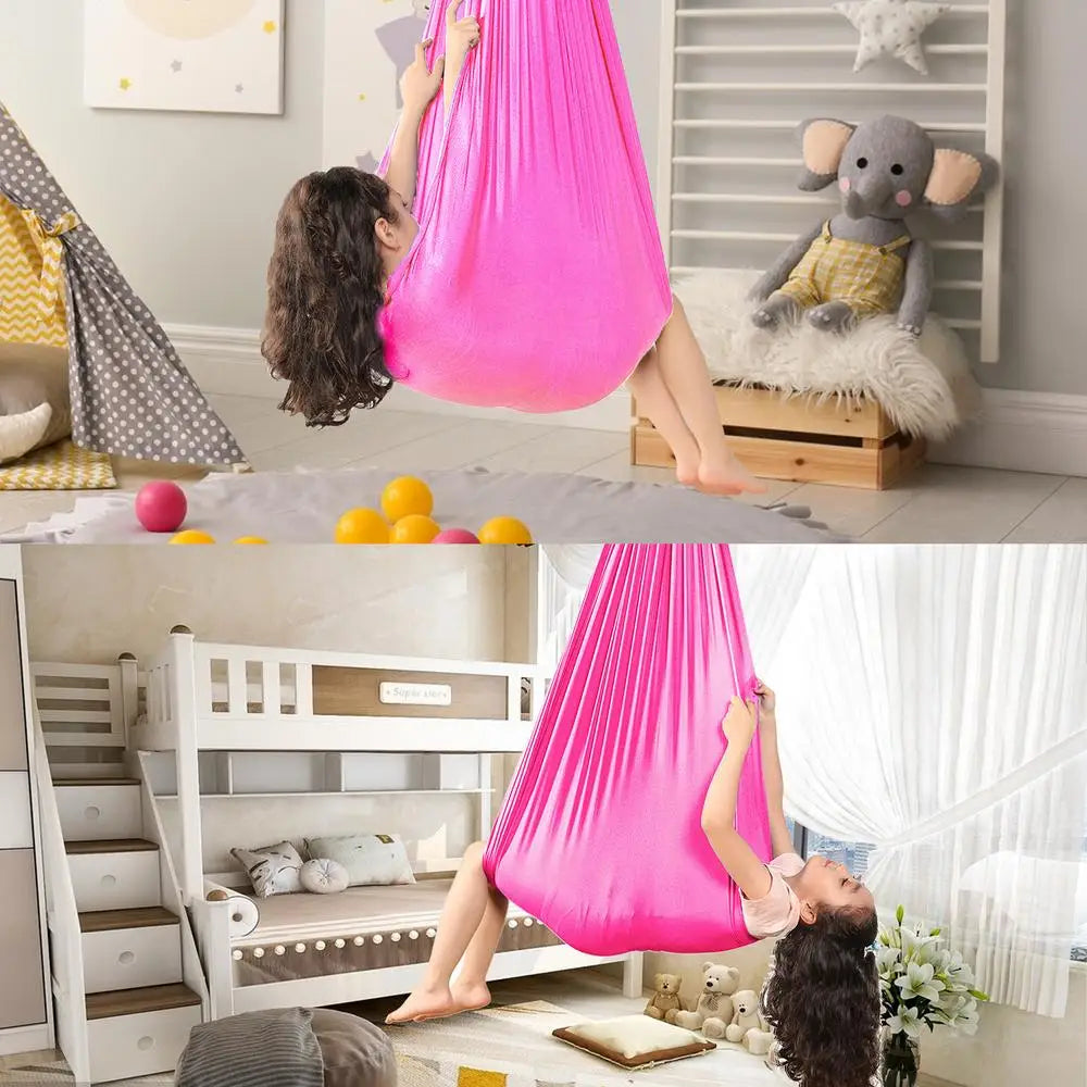Swing For Kids Indoor Swing Chairs For Kids With 360 Swivel Hanger Comfortable And Durable Children's Indoor Adjustable Hammock