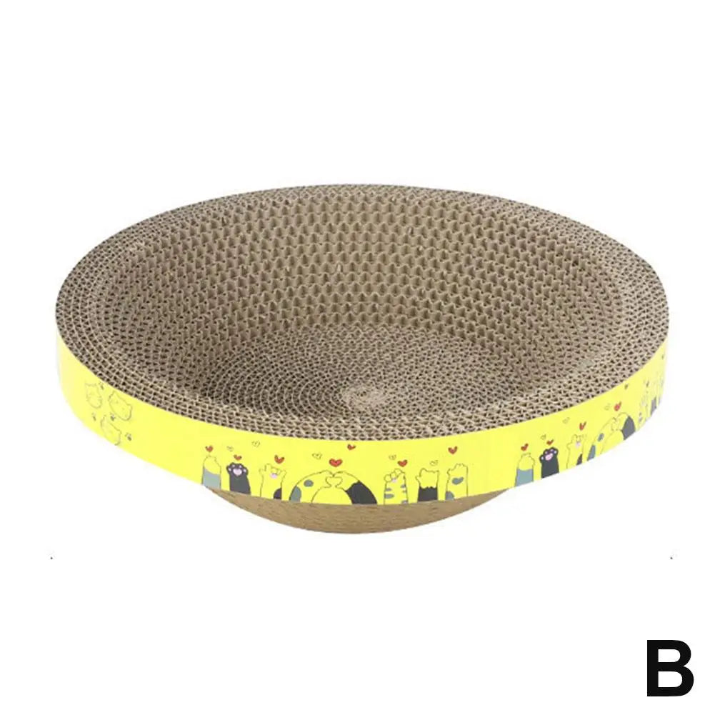 Bowl-shaped Crumb-free Corrugated Paper Cat Scratching Board And Cat Bed Wear-resistant Environmentally Friendly And Safe Claw