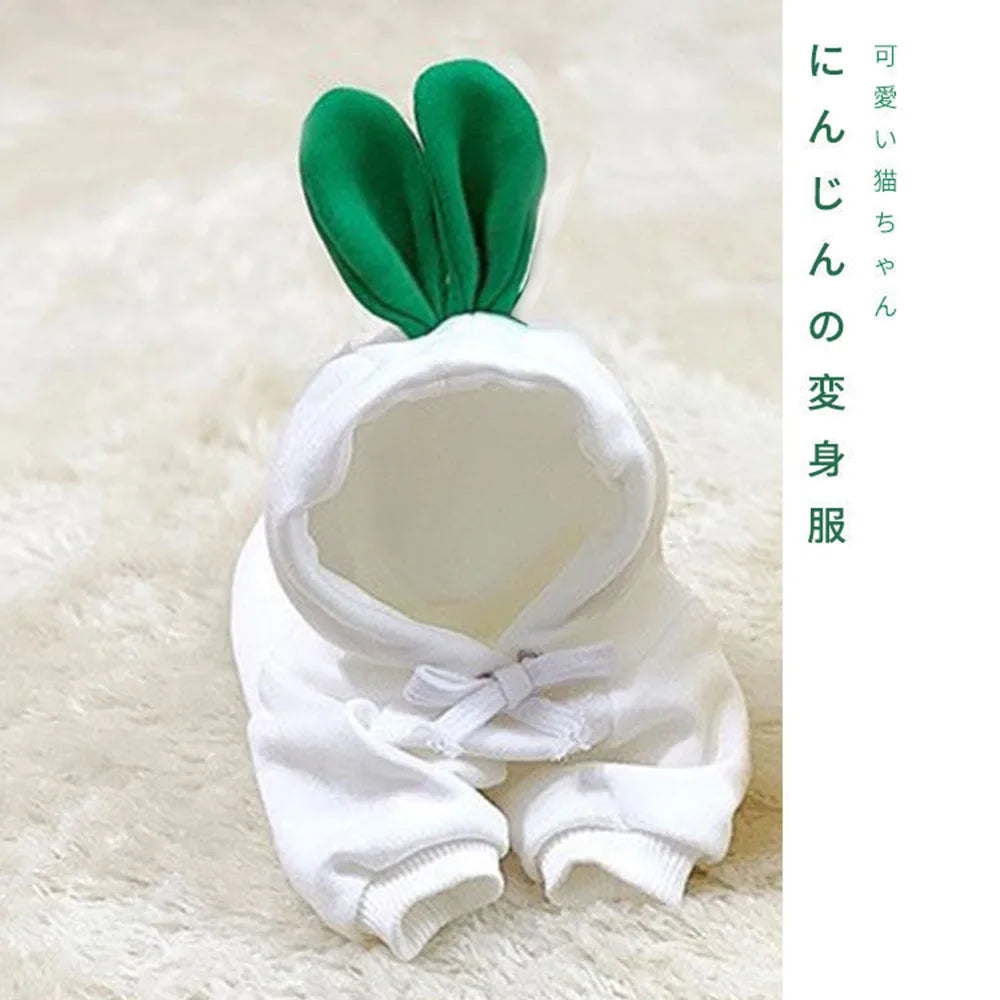 Cute Fruit Pet Costume Dog Clothes for Small Dogs Warm Fleece Doggy Hoodies Pet Dog Cat Clothing Puppy Sweater for Chihuahua Pug