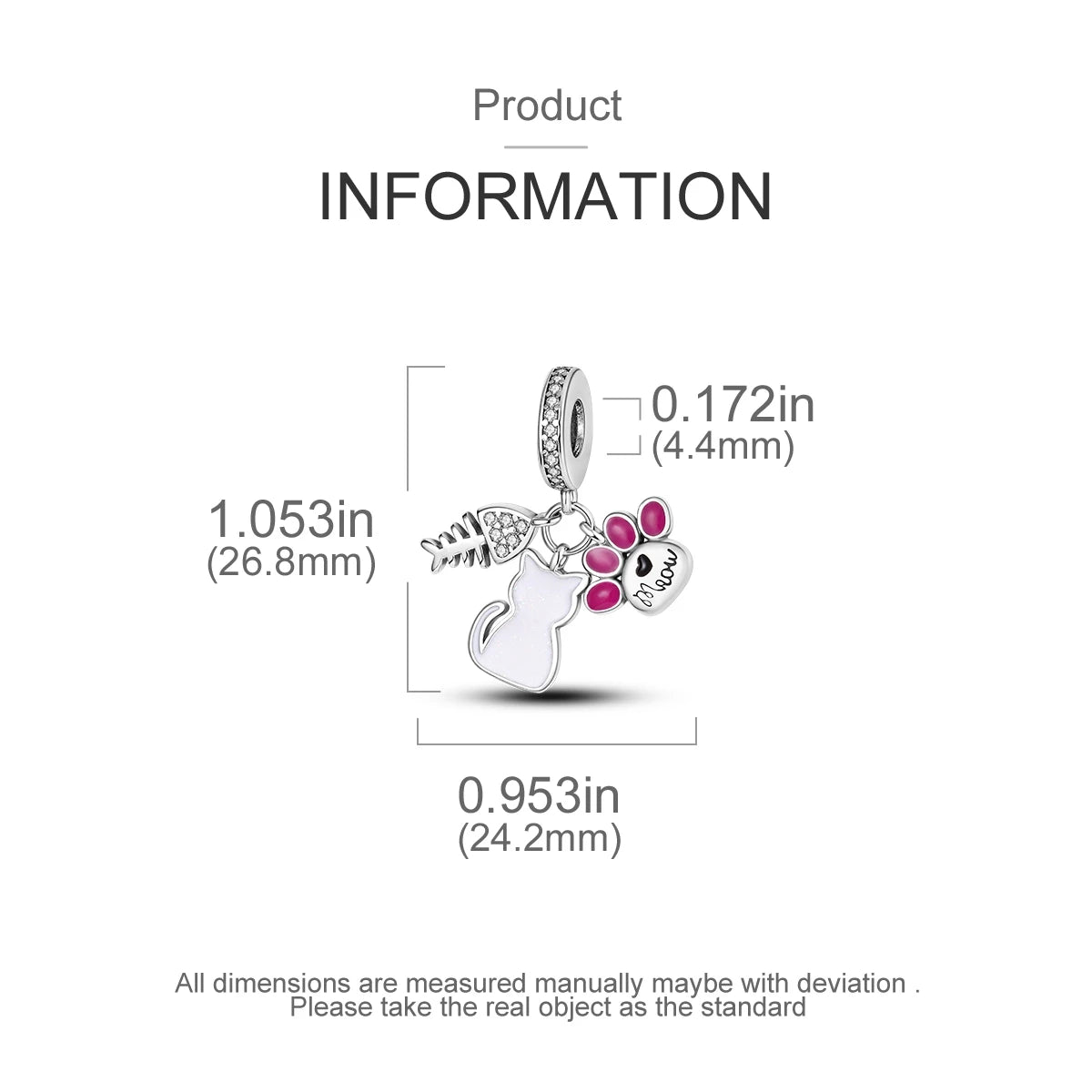 MULA 1PC Coffee Pet Moon Star Silver Plated Pendant Fit Original Snake Chain Charm Bracelet DIY Women Jewelry Gift