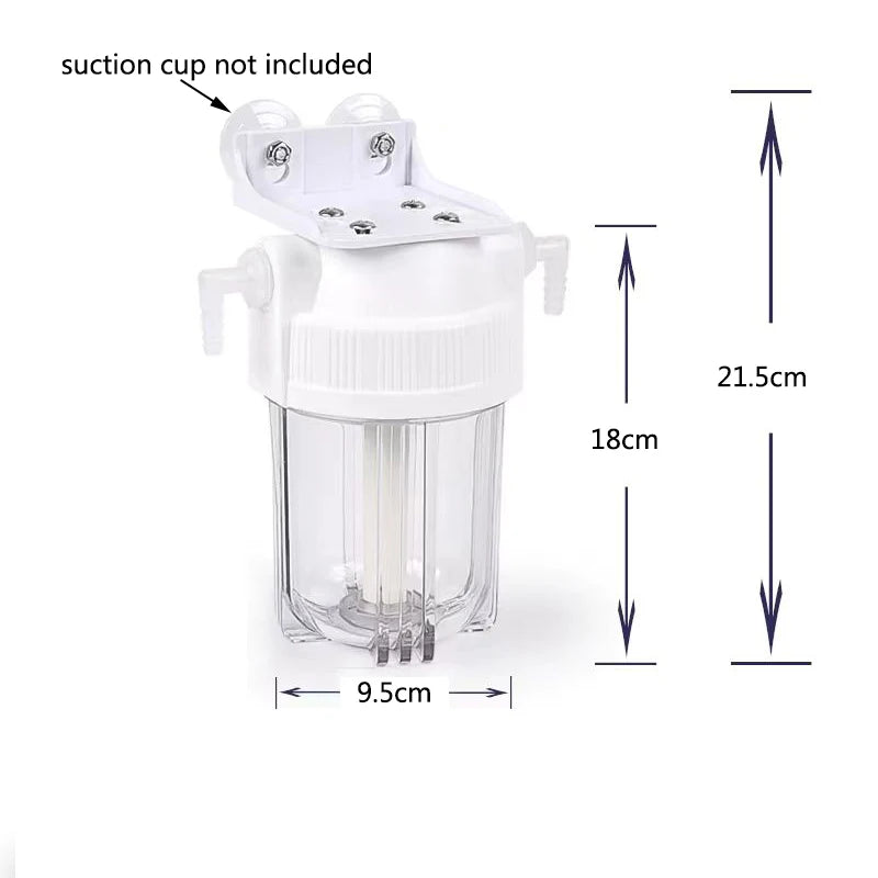 External Aquarium Canister Filter Quiet Sponge Filter Bucket No Pump Suitable for Small Fish Tanks Wall Mounted filter bucket