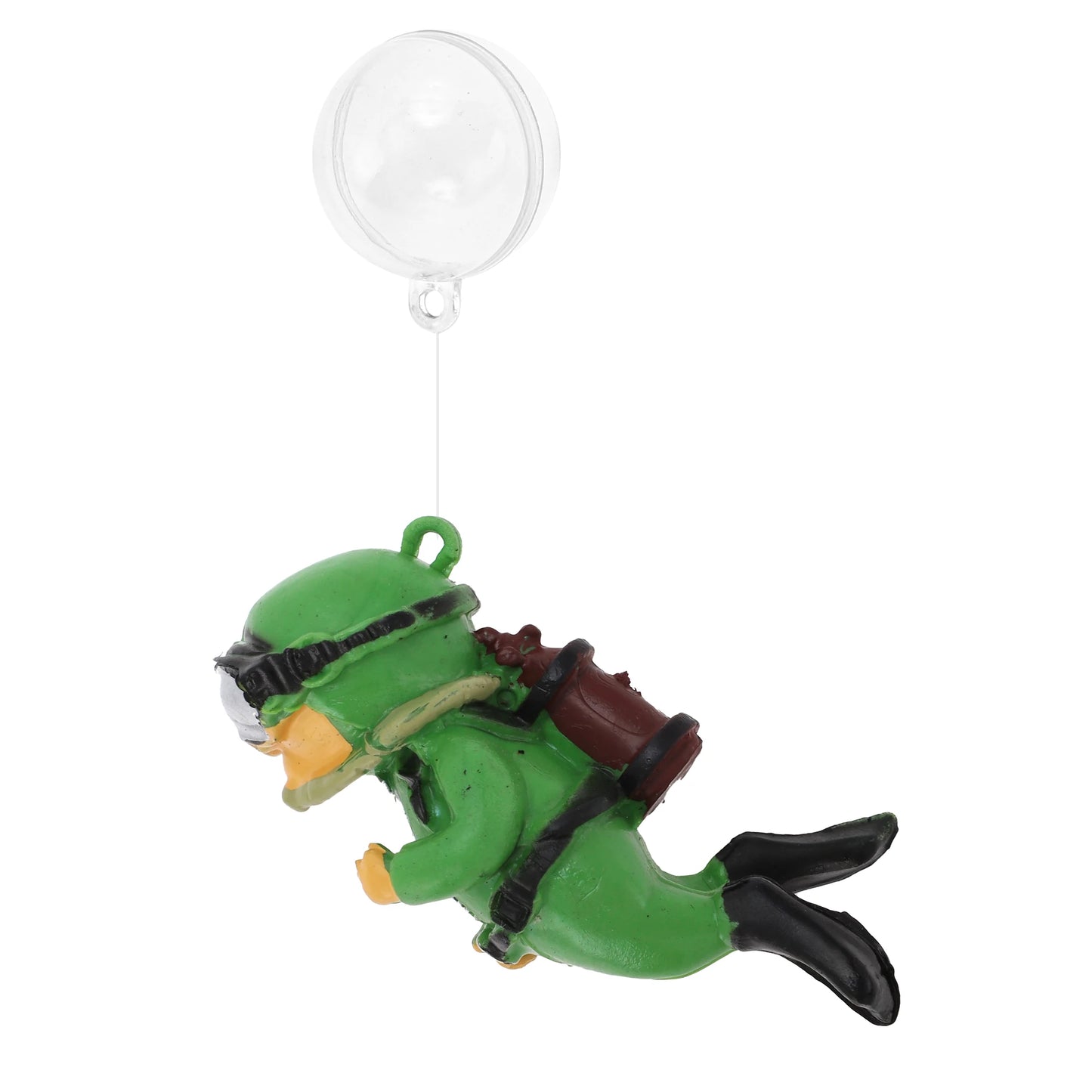 UXCELL Mini Diver Aquarium Decorations Floating Diver Aquarium Ornaments Cute Simulated Frogman Figurines Fish Tank Decor