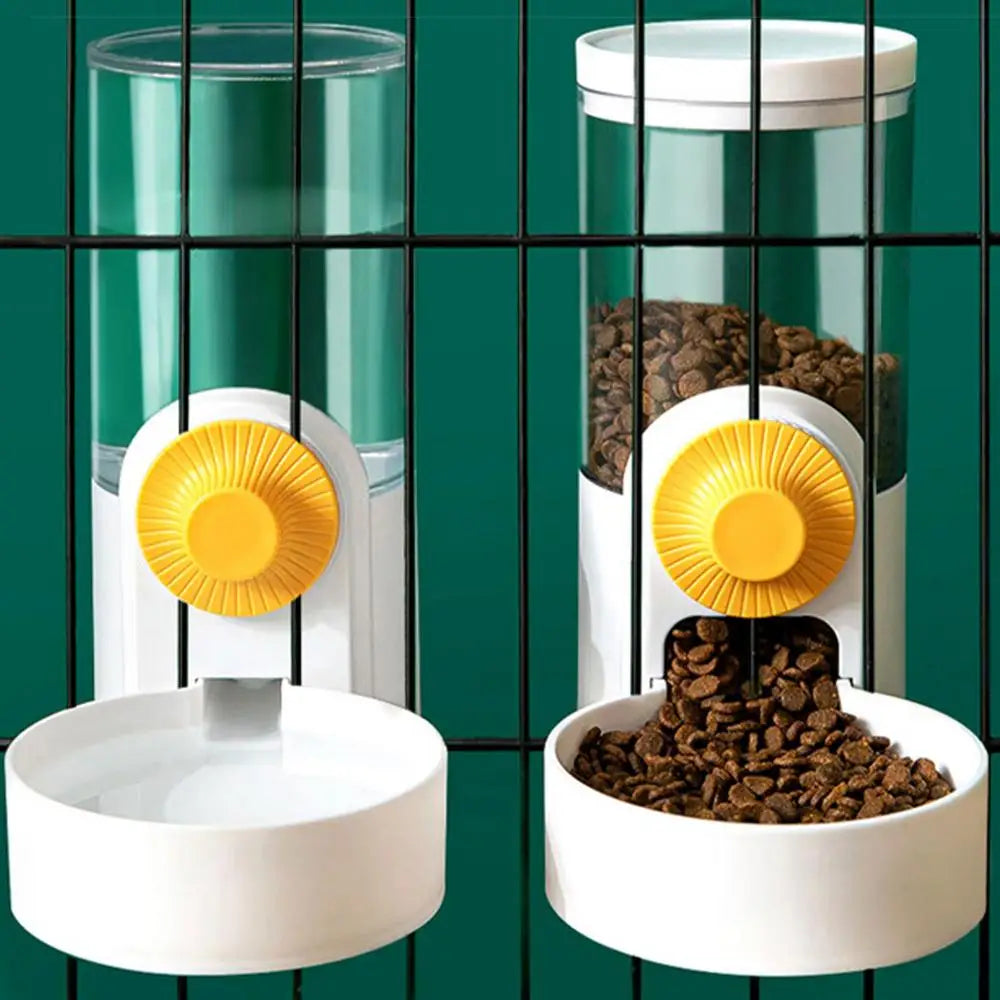 1000ml Pet Rabbit Feeder Automatic Pet Food Water Dispenser Large Capacity Bunny Feeder Pet Cage Food Water Bowl For Puppy Cat