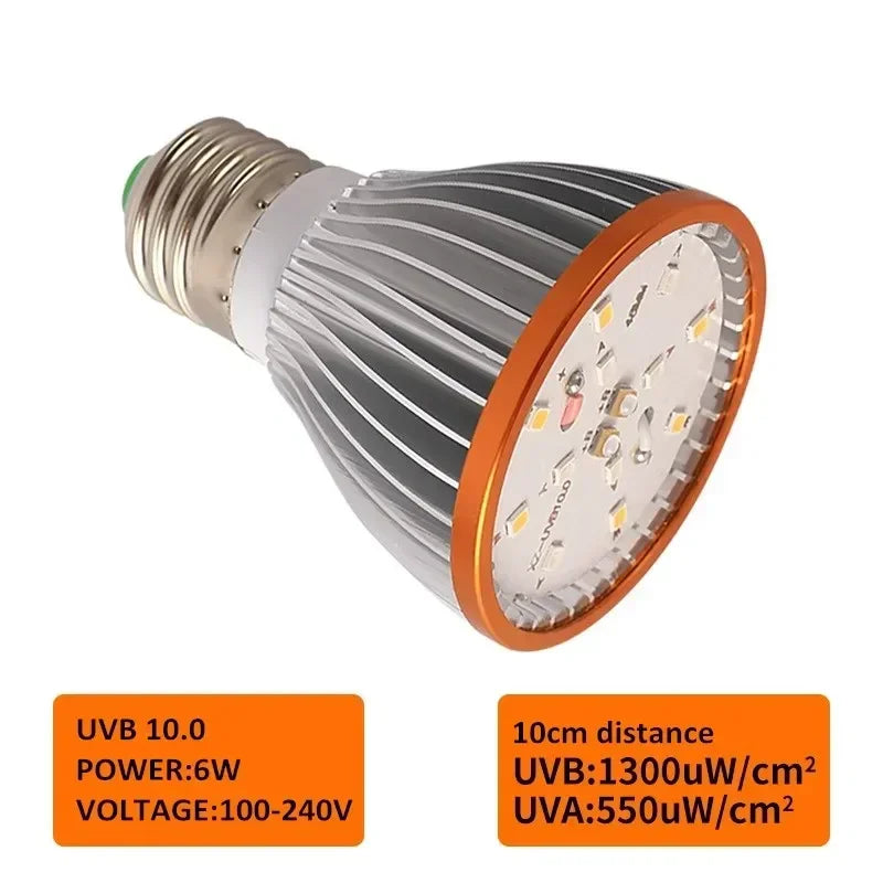 UVA + UVB Reptile Light Full Specstrum 5.0 10.0 Bulb LED UV Lamp for Turtle Lizard Snake Heater Bulb Terrarium Lamp 육지거북