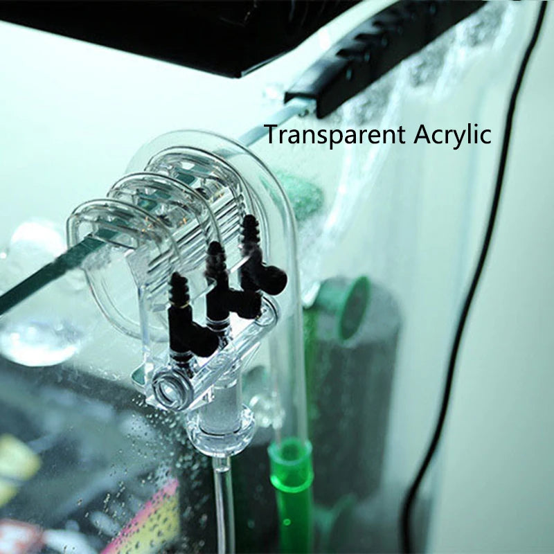 Plastic 2 3 4 5 6 Way Aquarium Air Splitter Valve Fish Tank Air Pump Flow Splitter Distributor Pump Valve Tap Control Switch New