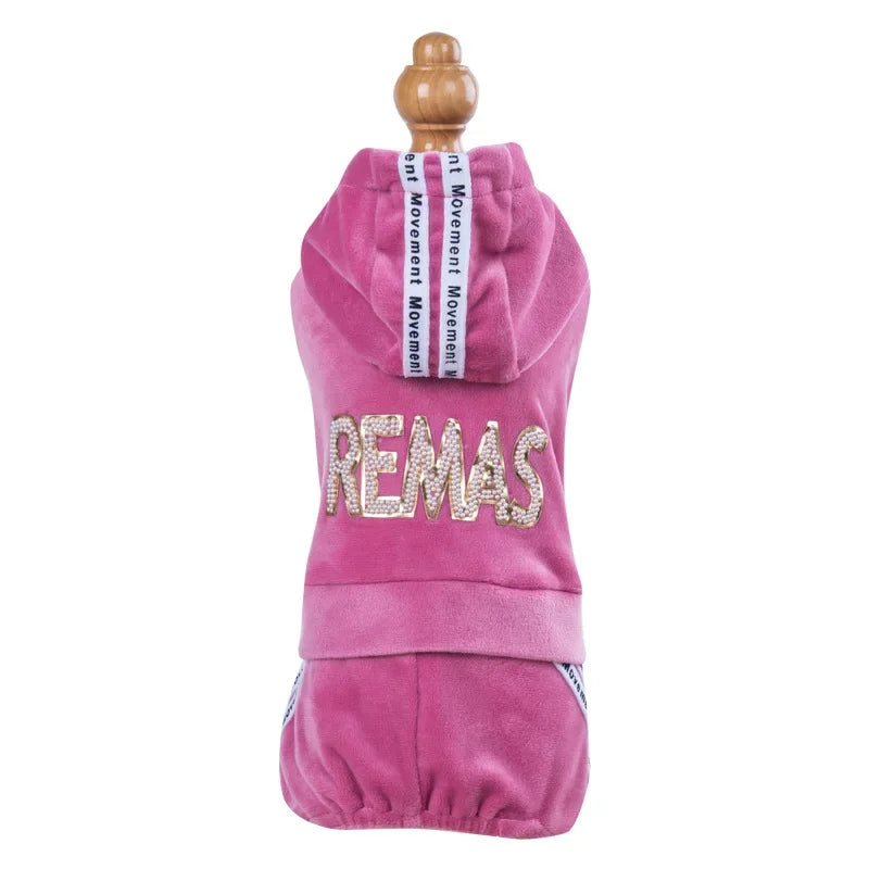 Pet Dog Clothing Four-legged Fashion letter Pet Dog Clothes for Dogs Coat Hoodie Sweatshirt Four seasons One-piece Jumpsuit