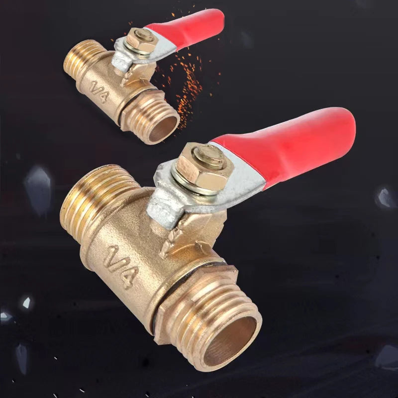 8MM Copper Air Splitter Valve Aquarium Fish Tank Air Pump Flow Splitter Distributor Pump Valve Tap LeverControl Switch Valve