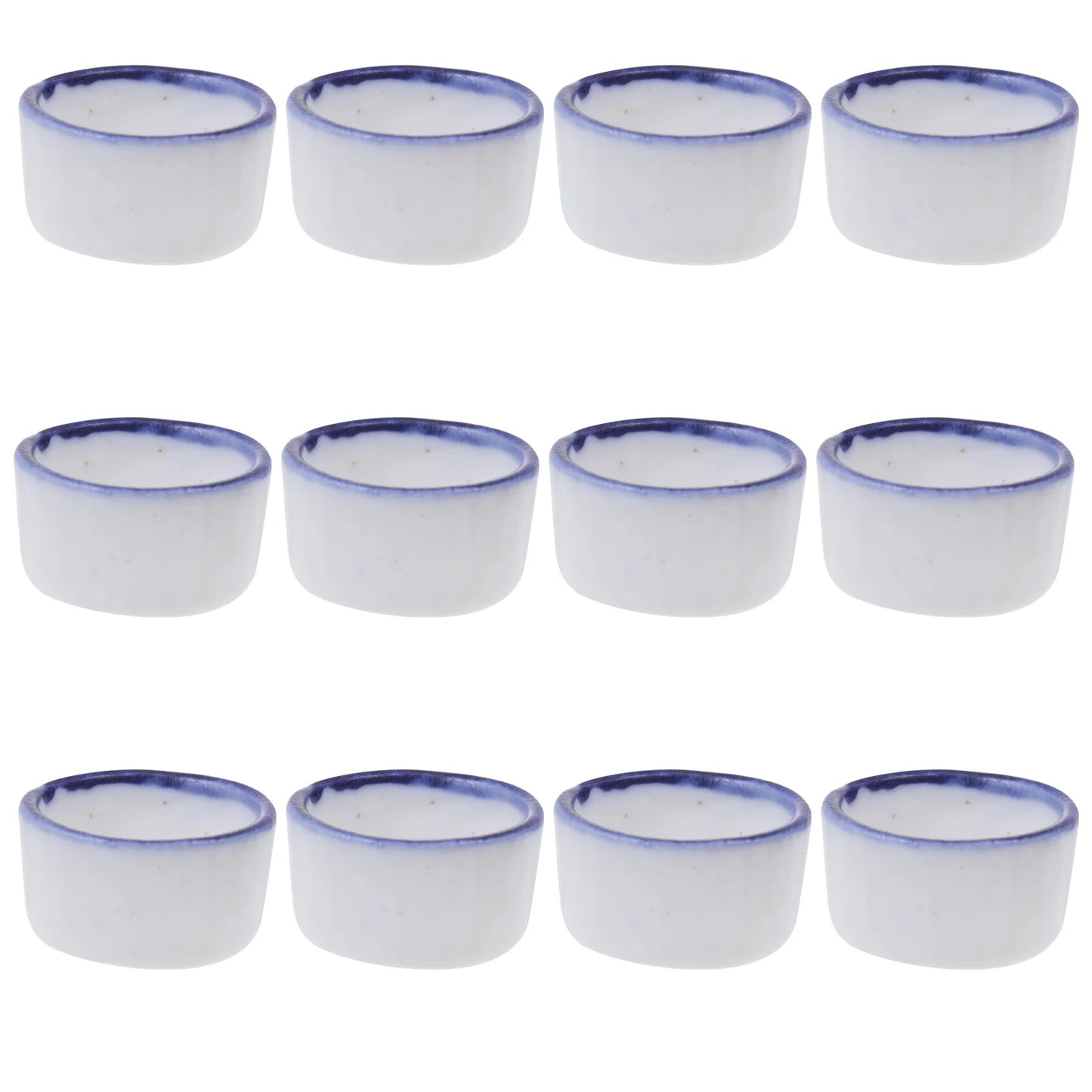 12 Pcs Basin Small Terrarium Jumping Spider Enclosure Tarantula The Fence Millipede Ceramics Mini Water Sink Reptile Baby