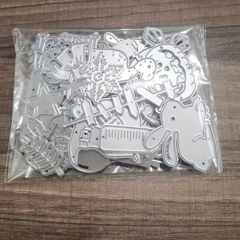 2024 New Mystery Box Randomly Selected Lucky Bags Small Animals Leaves Letters Flower Metal Cutting Dies for Scrapbook Stencils