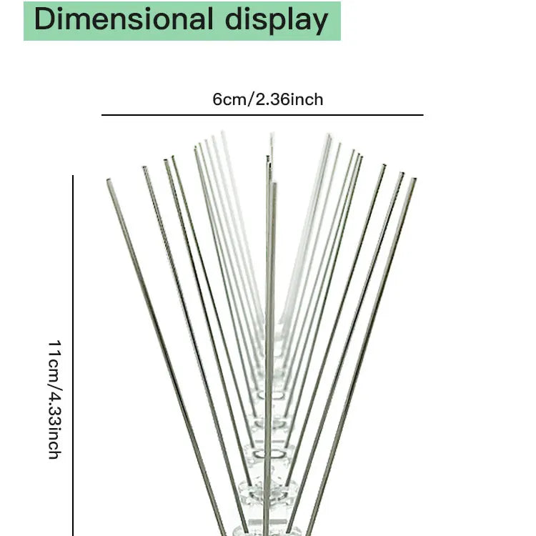 10pcs/box Gardening Bird Repellent, Stainless Steel for Home Balcony to Prevent Bird Repellent