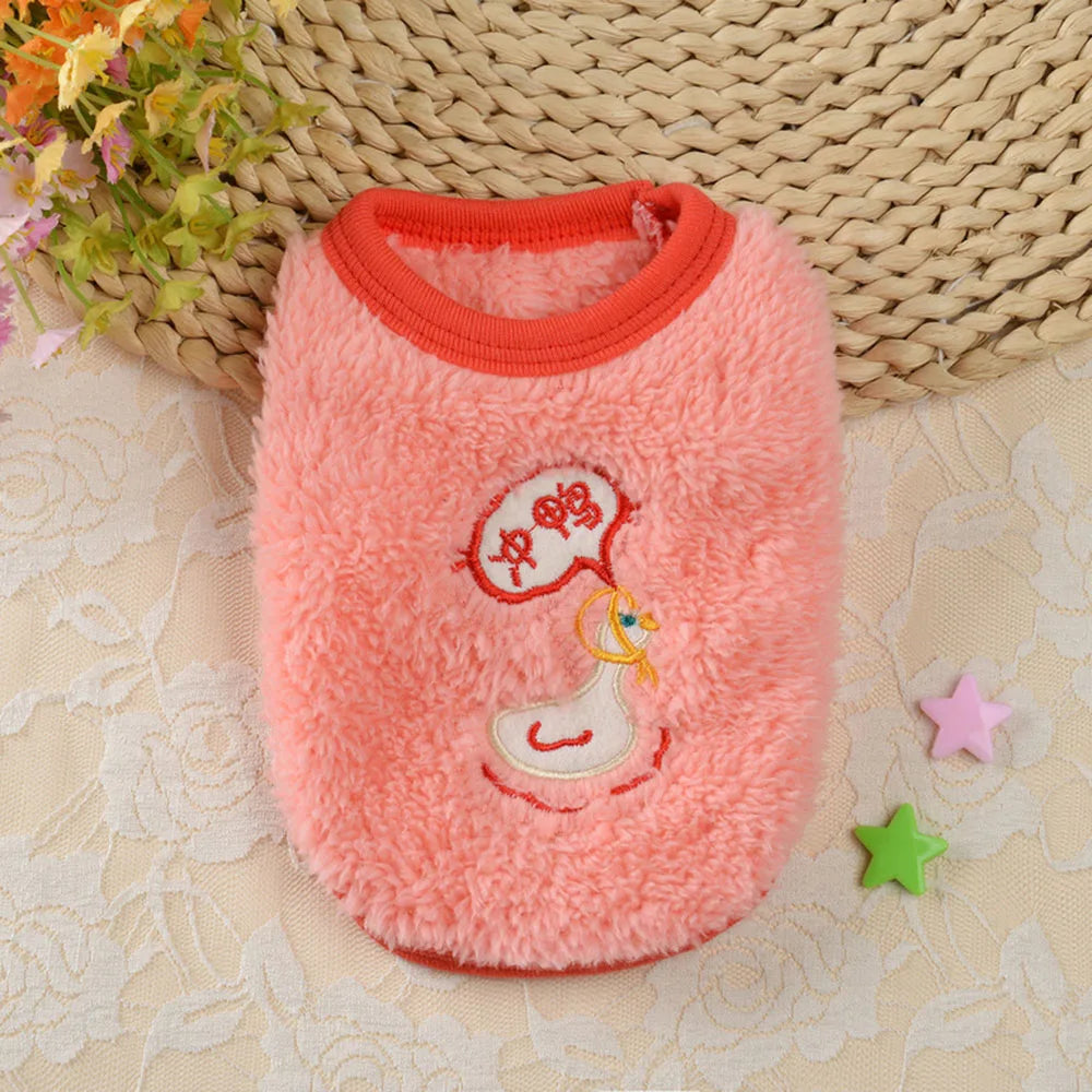 Guinea Pig Clothes Small Animal Rabbit Cat Warm Vest Cozy T-Shirt for Guinea Pig Ferret Bunny Kitten Chihuahua and Small Animals