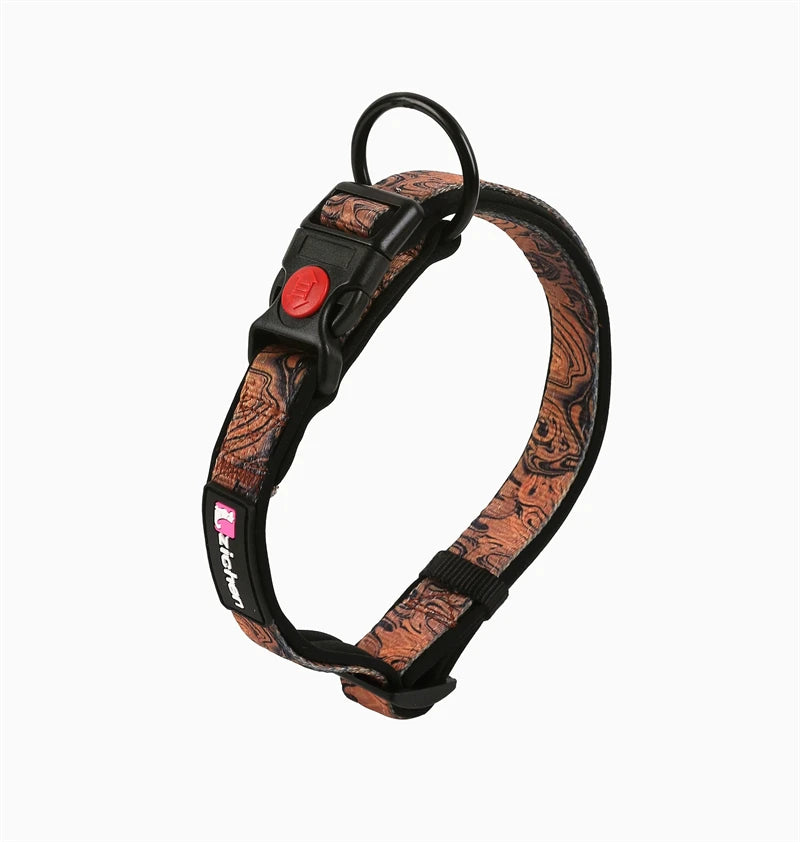 Adjustable Pet Dog Collars Color Graffiti Soft Cotton Leash Accessories Walking Exercise Safety French Bulldog Puppy Chain