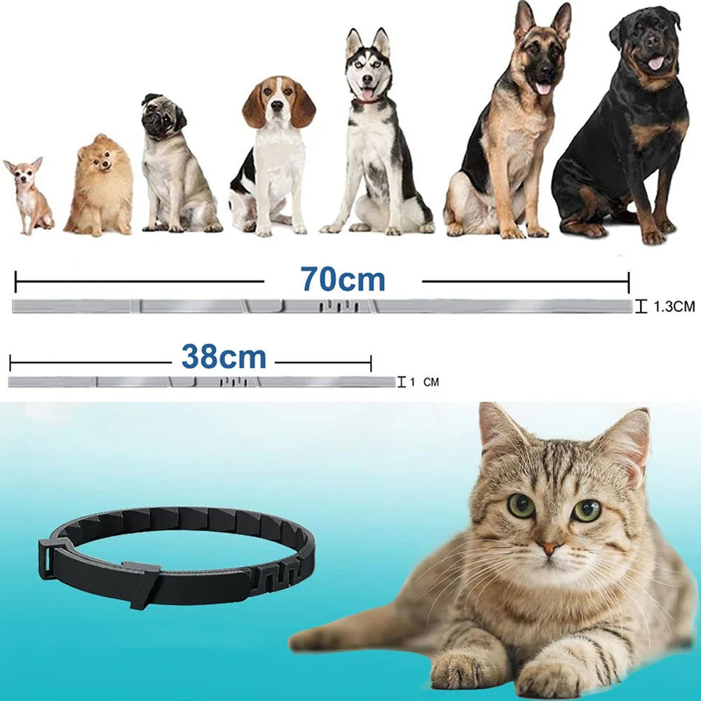 Pet Calming Collar for Cats Effective Relief Reduce Anxiety Stress Pheromones Relaxing Breakaway Collar for Kittens Puppies Dogs