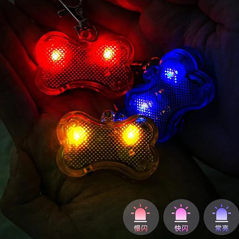 Pet Led Dog Collar Pendant Dog Cat Collar Pet Leads Glow Accessories Bright Necklace Luminous Collar Night Safety Decoration