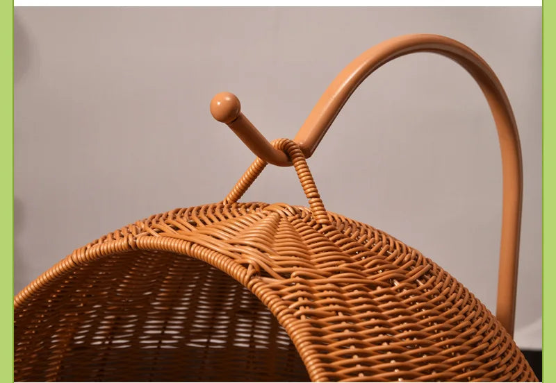 Cat and dog kennel rattan pet products Summer pet kennel cool kennel hanging cat basket four seasons universal pet mat
