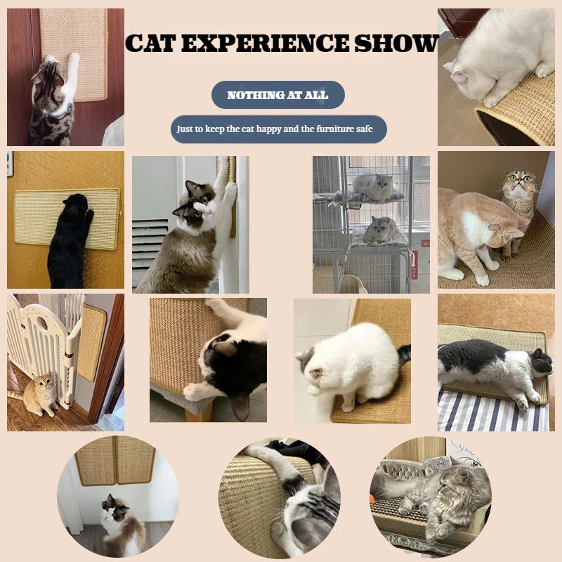 Cat Scraper Sisal Pad Cat Training Scratch Pad Table Leg Cat Scratcher Furniture Protection Mat Sofa Protector Scratch Carpet