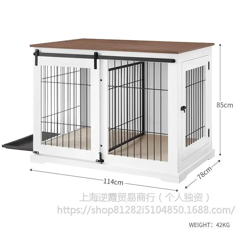 Unipaws sliding door cage high-end furniture wind pet cage medium and large dog house