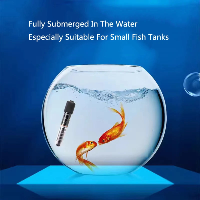 220v ~240v Aquarium Temperature Thermostat Heater Rod 25W Mini Constant Temperature Heating Submersible Fish Tank Water Heat
