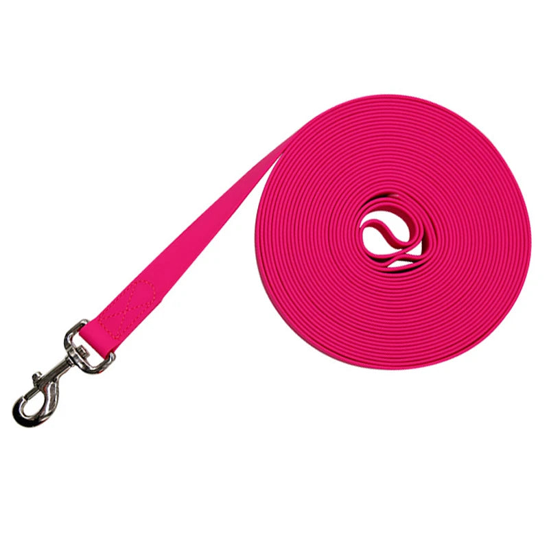 Strong PVC Dog Leash, Waterproof Long Dogs Lead, Reflective Recall, Tarining Tracking Rope, Easy to Clean, Leash for Small and L