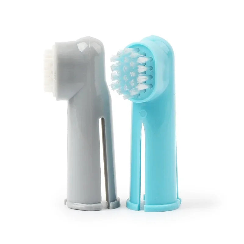 Super Soft Pet Cleaning Finger Toothbrush Teddy Dog Brush Bad Breath Tartar Teeth Tool Dog Cat Pet Supplies Dog Toothbrushes