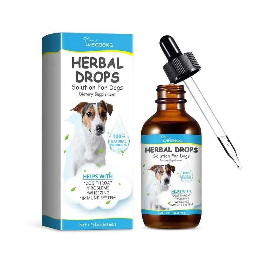 Pet Cough Herbal Drops Cough Soothing Relief Reduce Dog Discomfort Medicin Throat Strengthen Treatment Sneezing Calming Imm V0A3