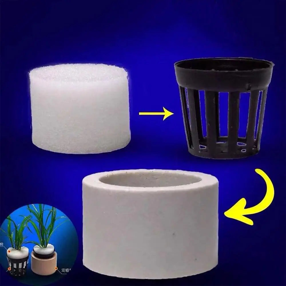 Aquarium Plant Weights Ceramic Water Plant Weights Pot Anti-Floating Aquarium Decoration Fish Tank Landscape Decoration
