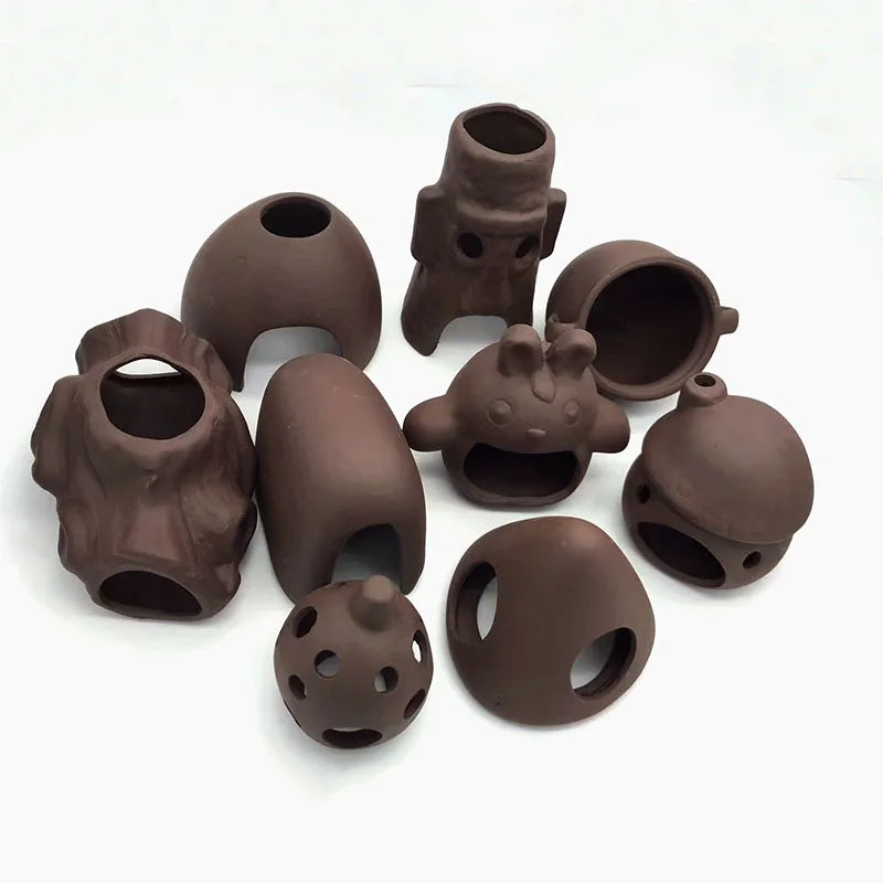 Ceramic House Fish Tank Aquarium Decoration Fish Shrimps Shelter House Pottery Scorpion House Canister Simulation Stone Ornament