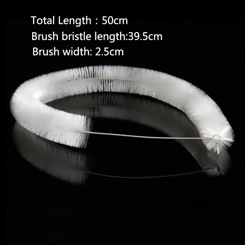 Aquarium Tube Pipe Cleaning Brush Stainless Steel Water Filter Air Tube Flexible Hose Aquarium Accessories Long Bristle Brush