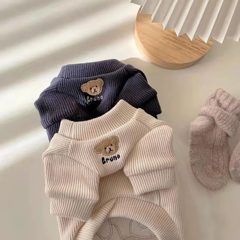 2023 New Spring Summer Pet Clothes Bear Pattern Sweater And Comfortable Puppy Clothes Teddy Hiromi For Small And Mid Sizes Dogs