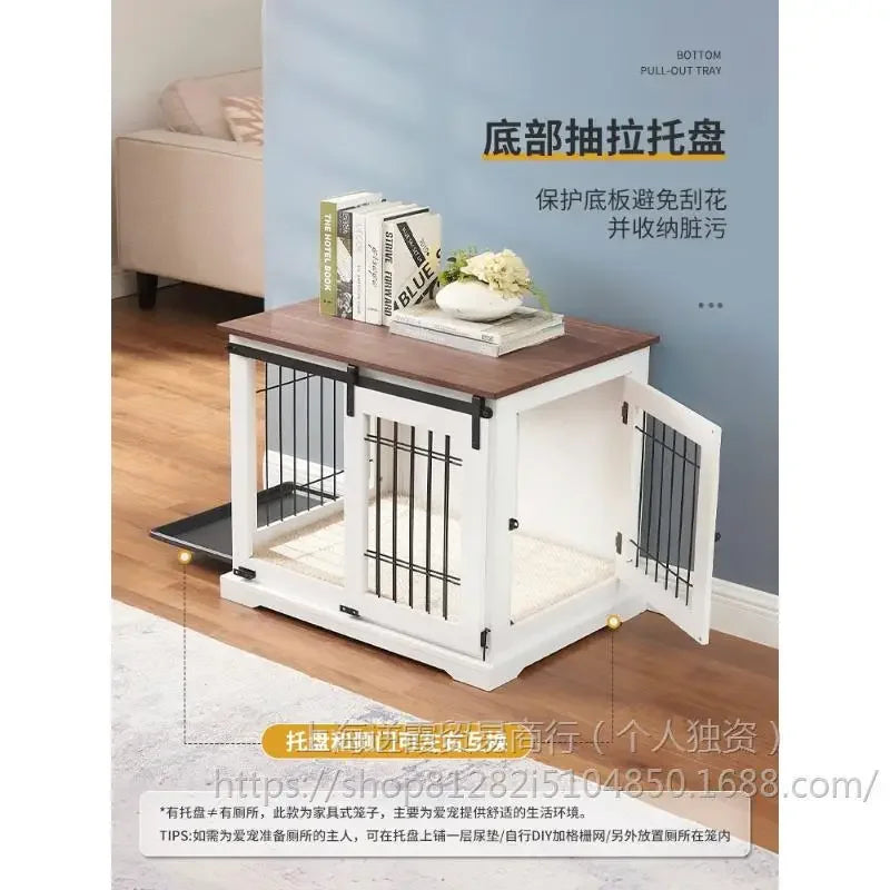 Unipaws sliding door cage high-end furniture wind pet cage medium and large dog house